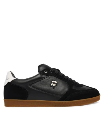 Tenisi dama,  piele naturala, negru, interior sintetic