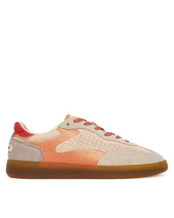 Tenisi femei,  multicolor, textil/piele intoarsa