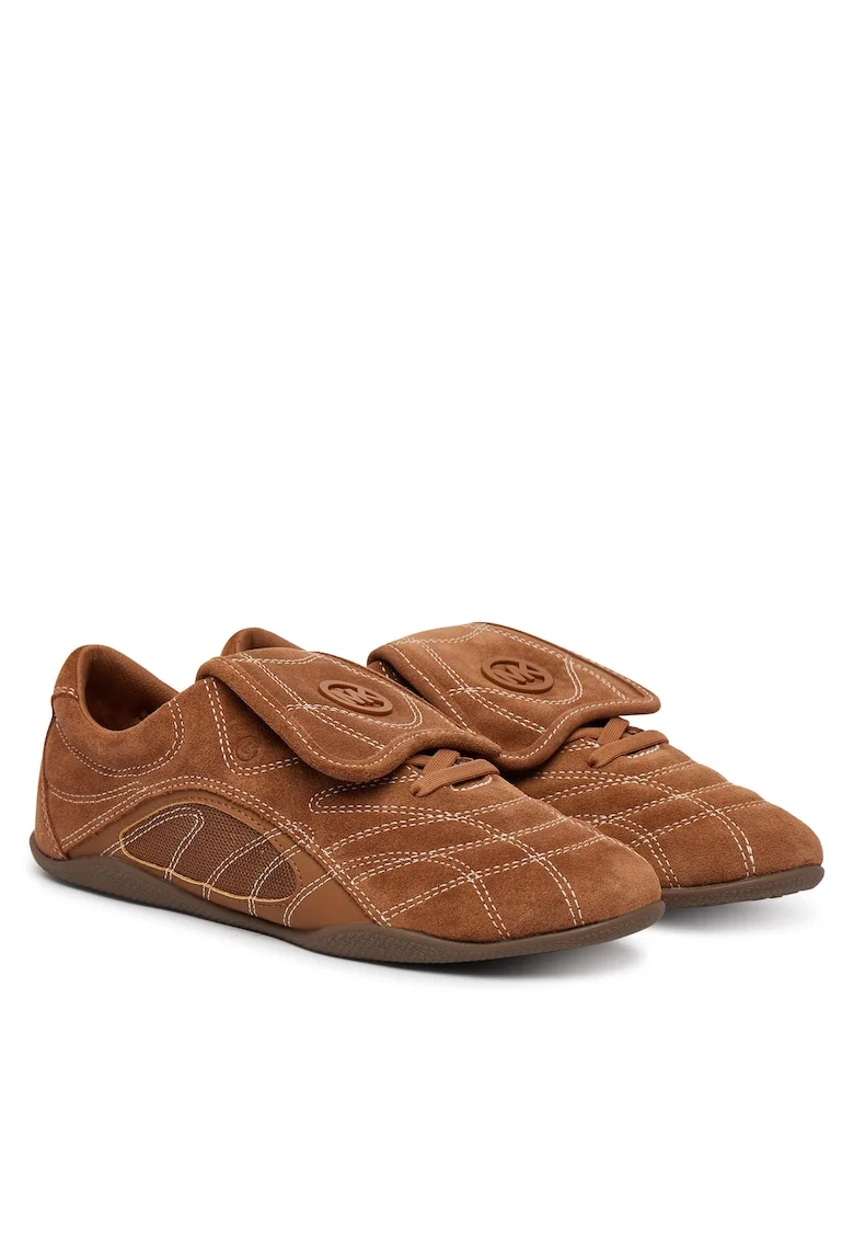 Tenisi dama,  piele naturala, maro, interior sintetic