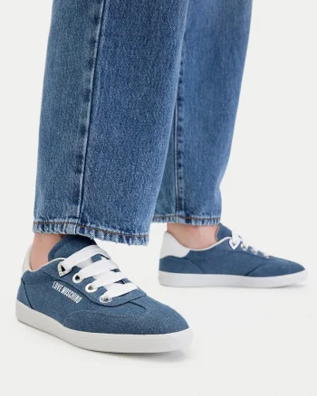Tenisi dama,  albastru, material textil, set de sneakersi