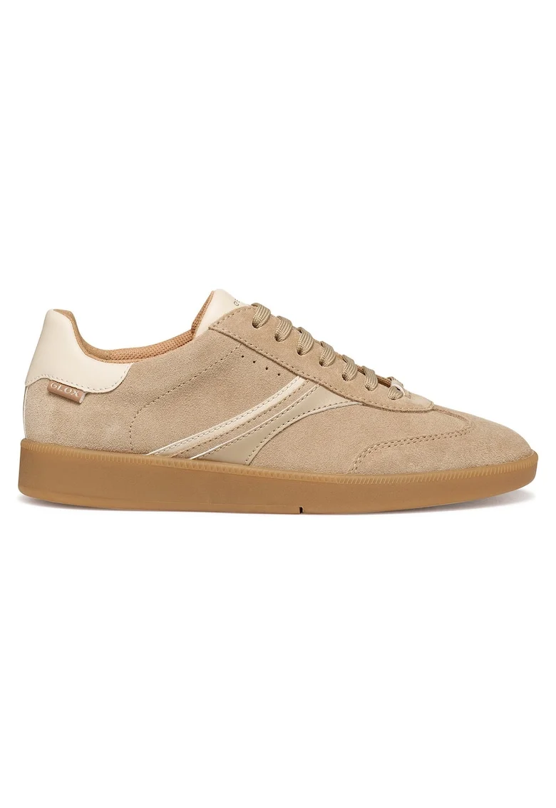 Tenisi dama,  piele naturala, bej, textil