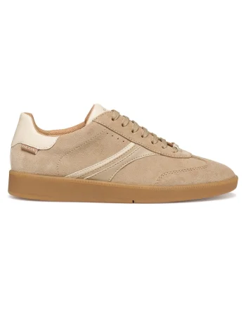 Tenisi dama,  piele naturala, bej, textil