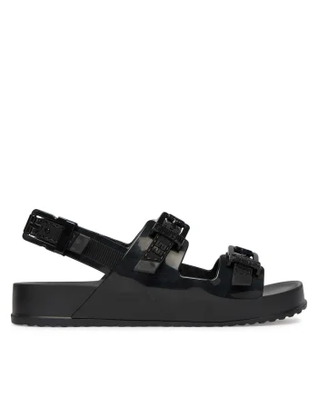 Sandale dama,  plastic, negru, pentru femei