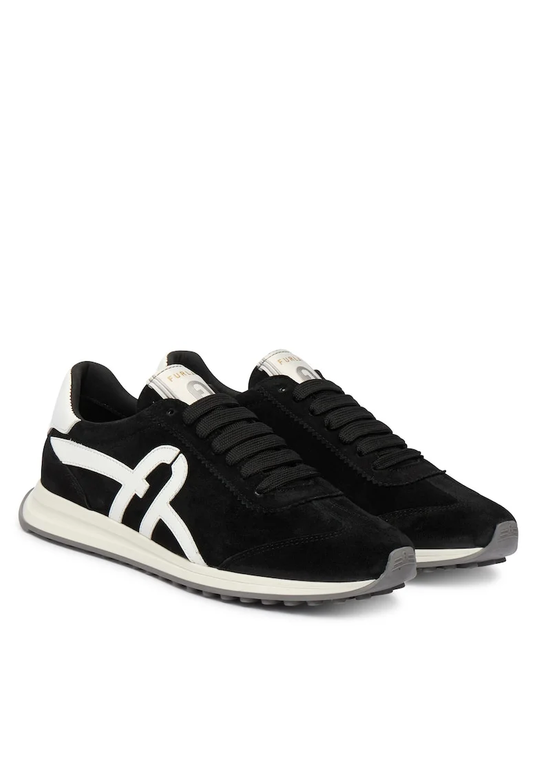 Pantofi sport dama,  piele naturala, negru, sintetic