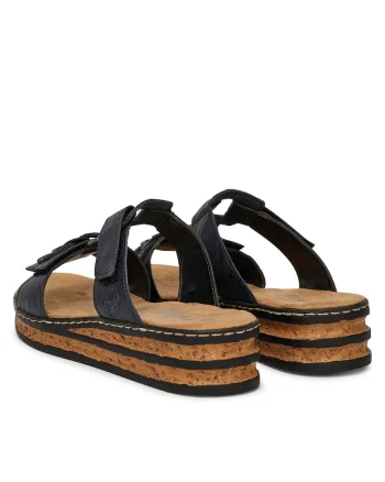 Papuci dama,  material sintetic, albastru