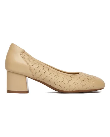 Pantofi dama,  din piele naturala, culoare bej