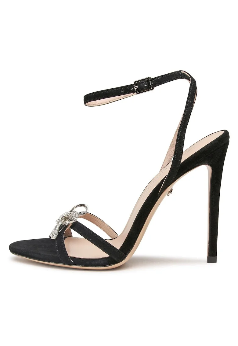 Sandale dama,  piele naturala, negru,