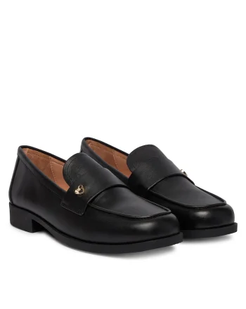 Mocasini pentru dama,  piele naturala, negru,