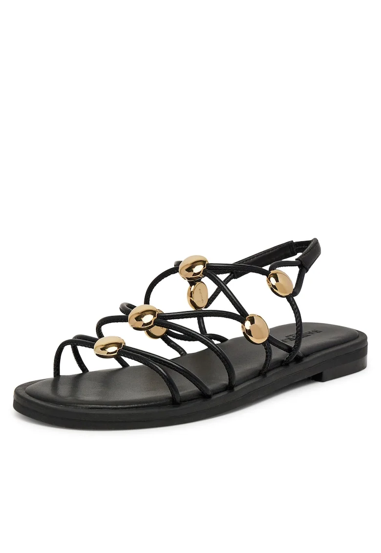 Sandale dama,  piele, negru