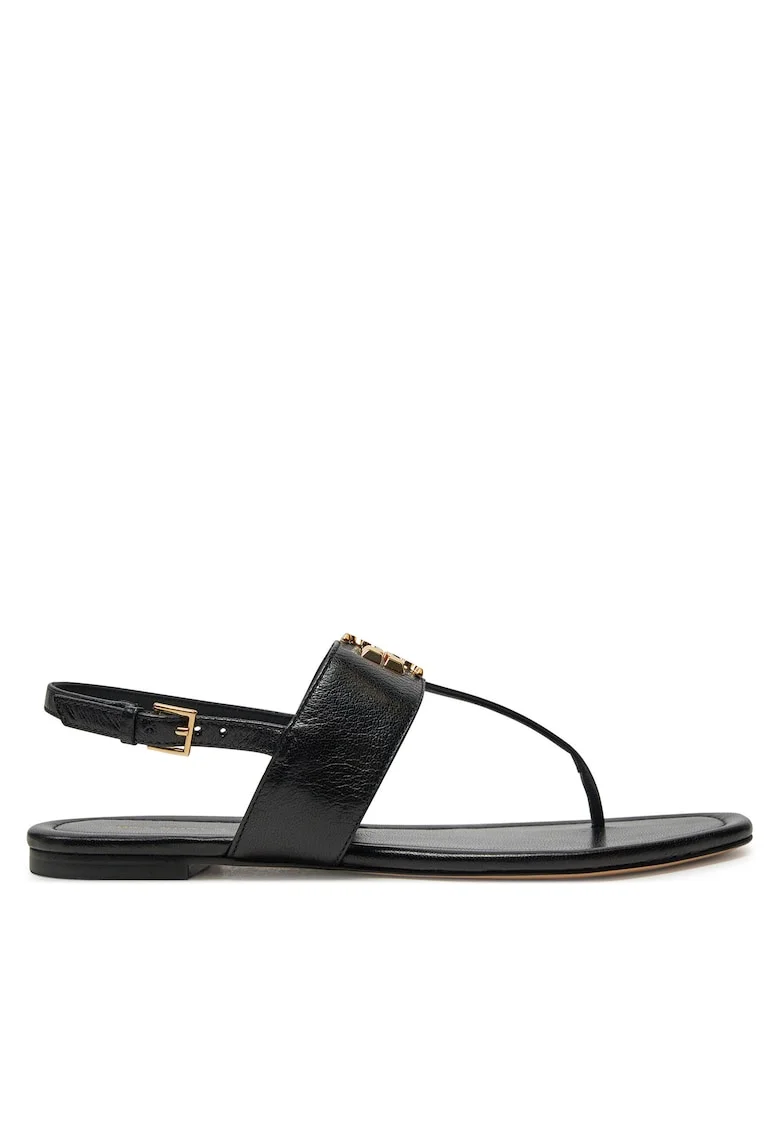 Sandale dama,  piele naturala, negru,