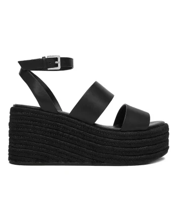 Sandale dama,  piele naturala, negru, stil casual