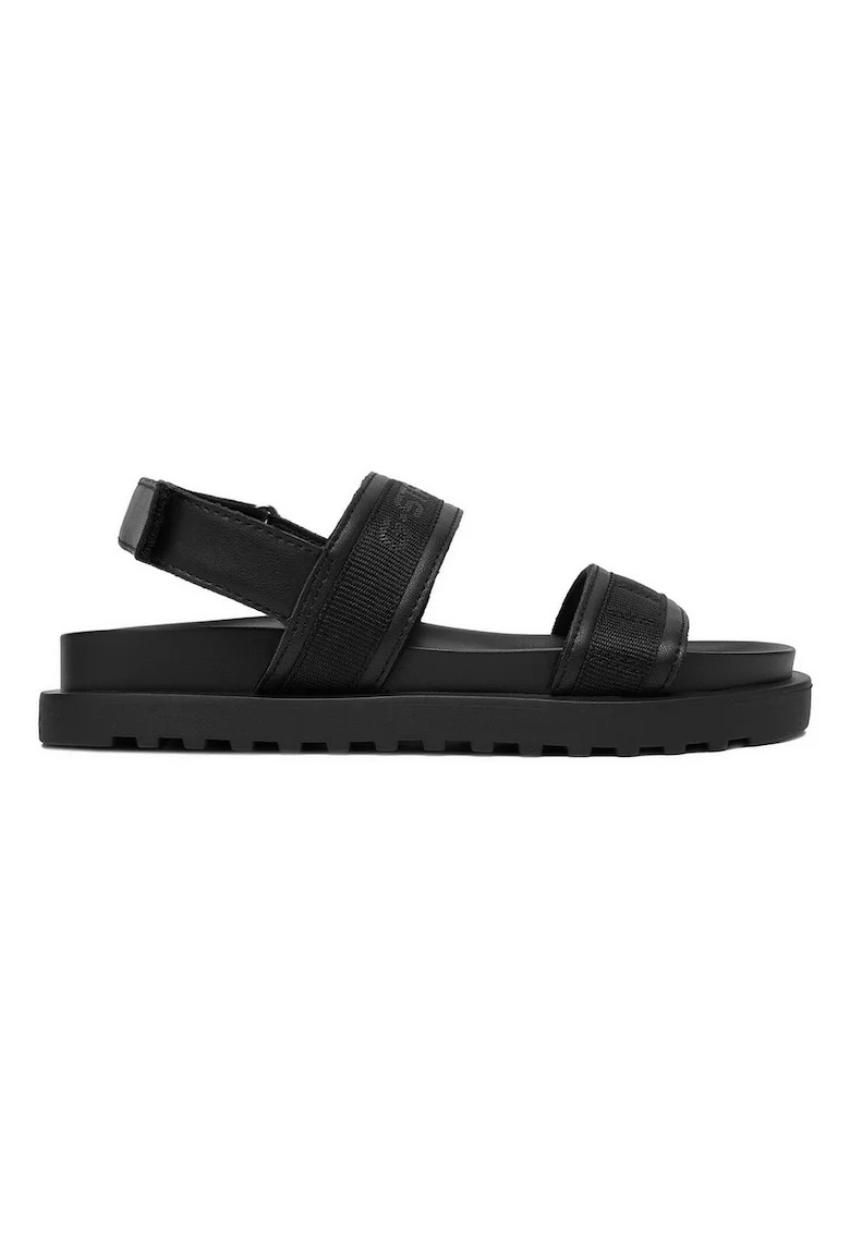Sandale,  piele, negru
