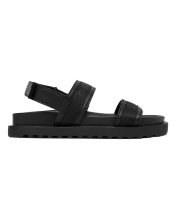 Sandale,  piele, negru