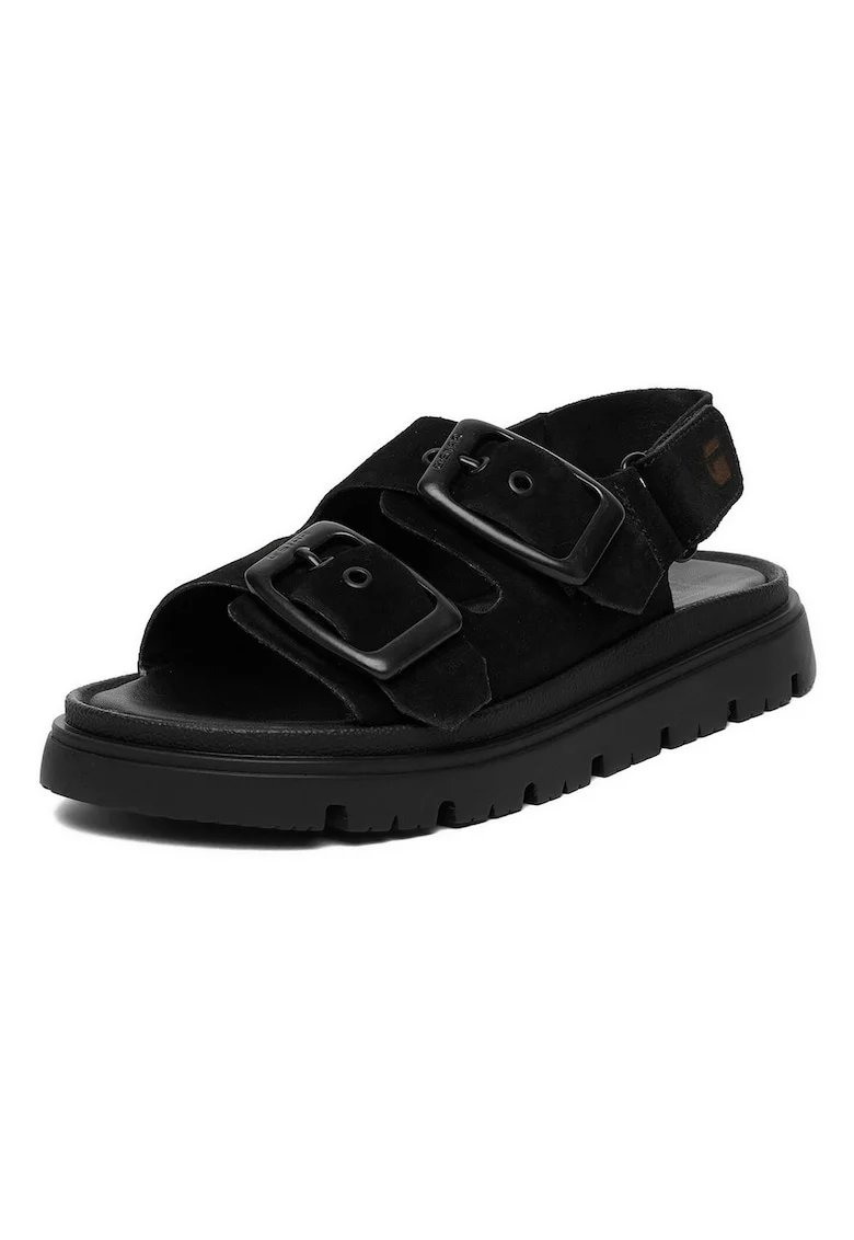 Sandale dama,  piele, negru