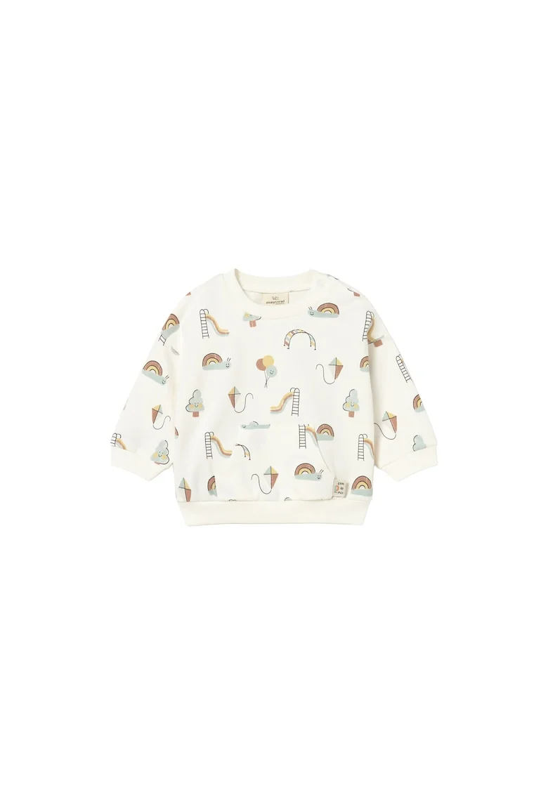 Bluza copii,  bumbac, ecru, 99% bumbac, 1% elastan