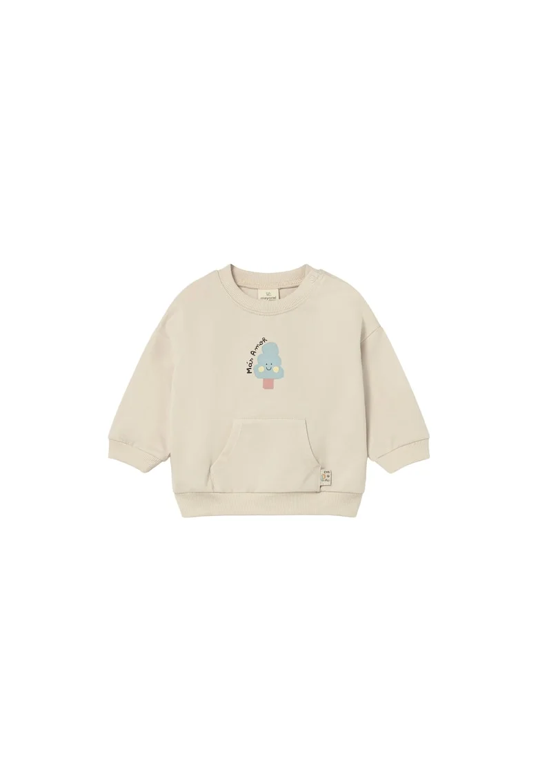 Bluza copii,  bumbac, bej, Bej