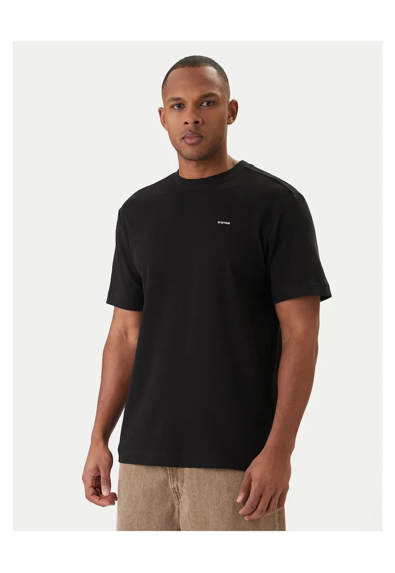 Tricou de barbati,  din bumbac organic, negru