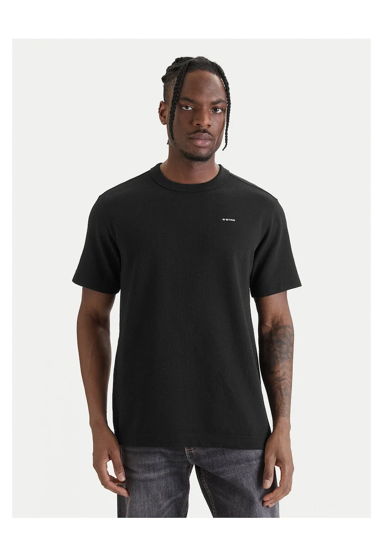 Tricou de barbati,  bumbac organic, negru