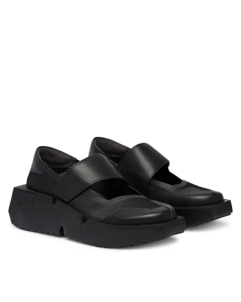 Tenisi dama,  piele naturala, negru, sistem inchidere Velcro