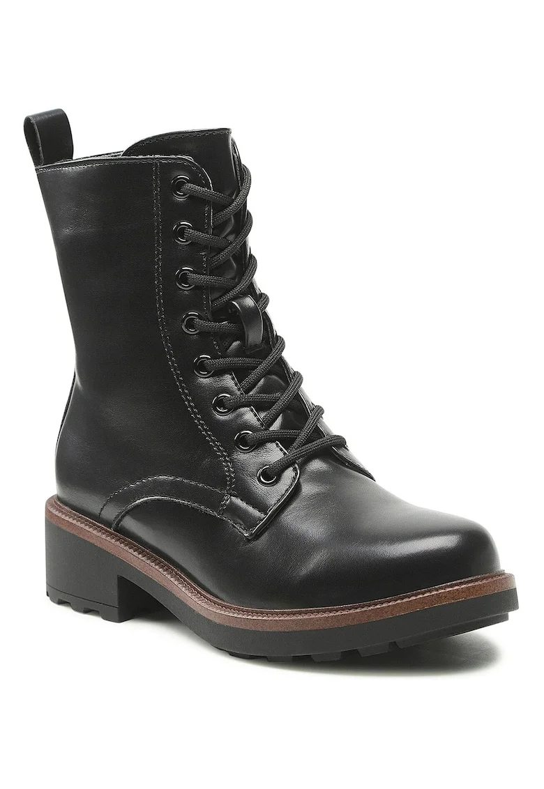 Ghete dama,  piele ecologica, negru, 36 EU,