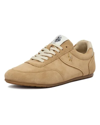 Tenisi dama, U.S. Polo Assn, piele naturala, bej, pentru femei
