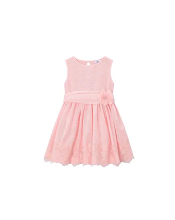 Rochie fete,  eleganta, roz, 50% poliester, 49% bumbac