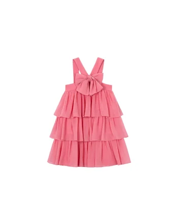 Rochie fete,  poliester, coral