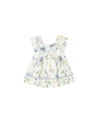 Rochie de zi Fete,  bumbac, ecru, bumbac, Ecru