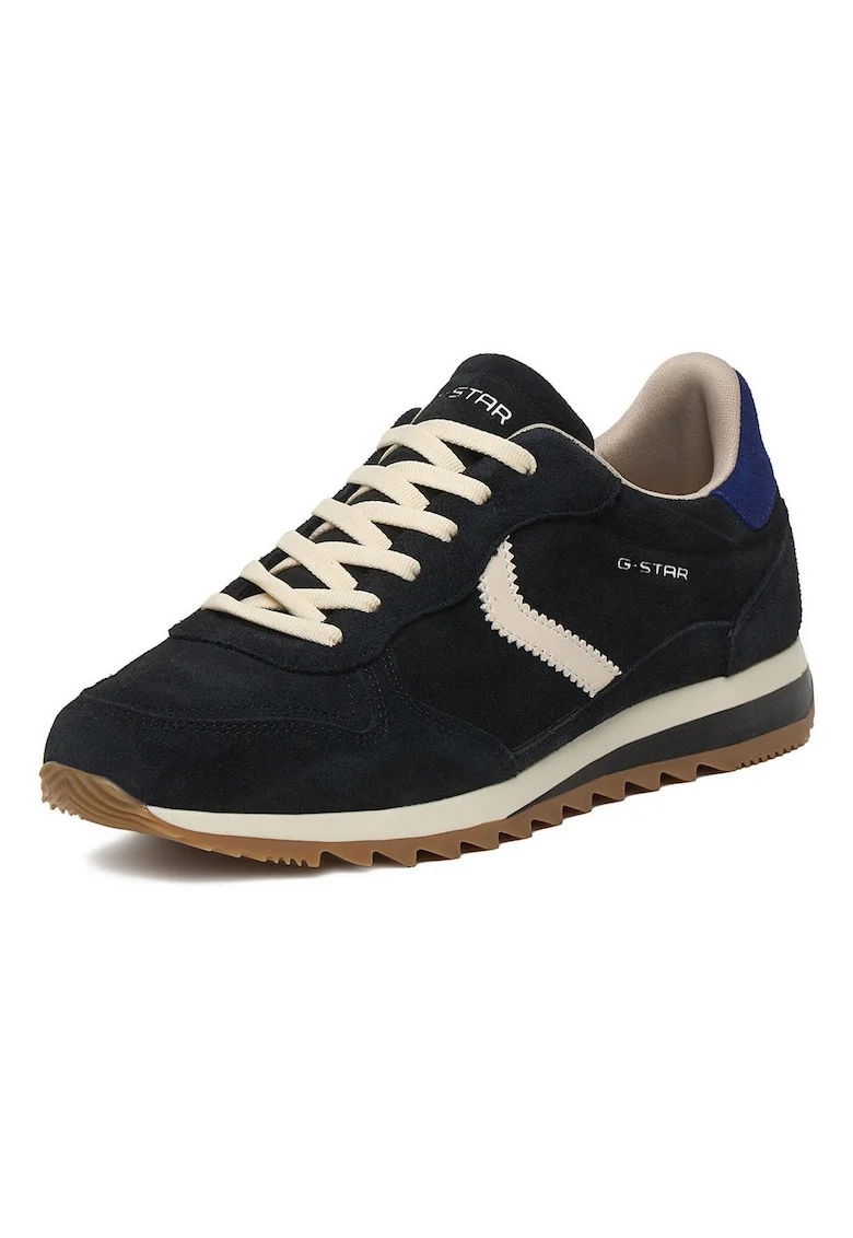 Tenisi dama, G-Star Raw, piele naturala, albastru, design modern, confort excelent