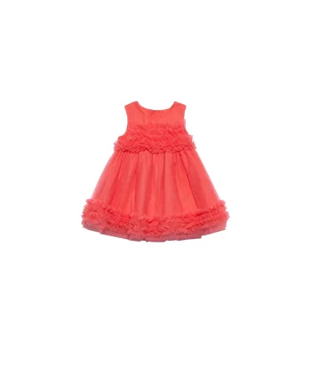 Rochie fete,  portocalie, poliamida, captuseala bumbac