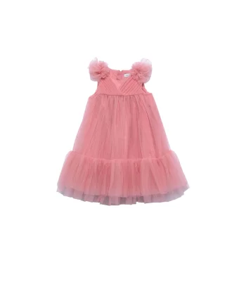 Rochie fete,  eleganta, roz, din poliamida