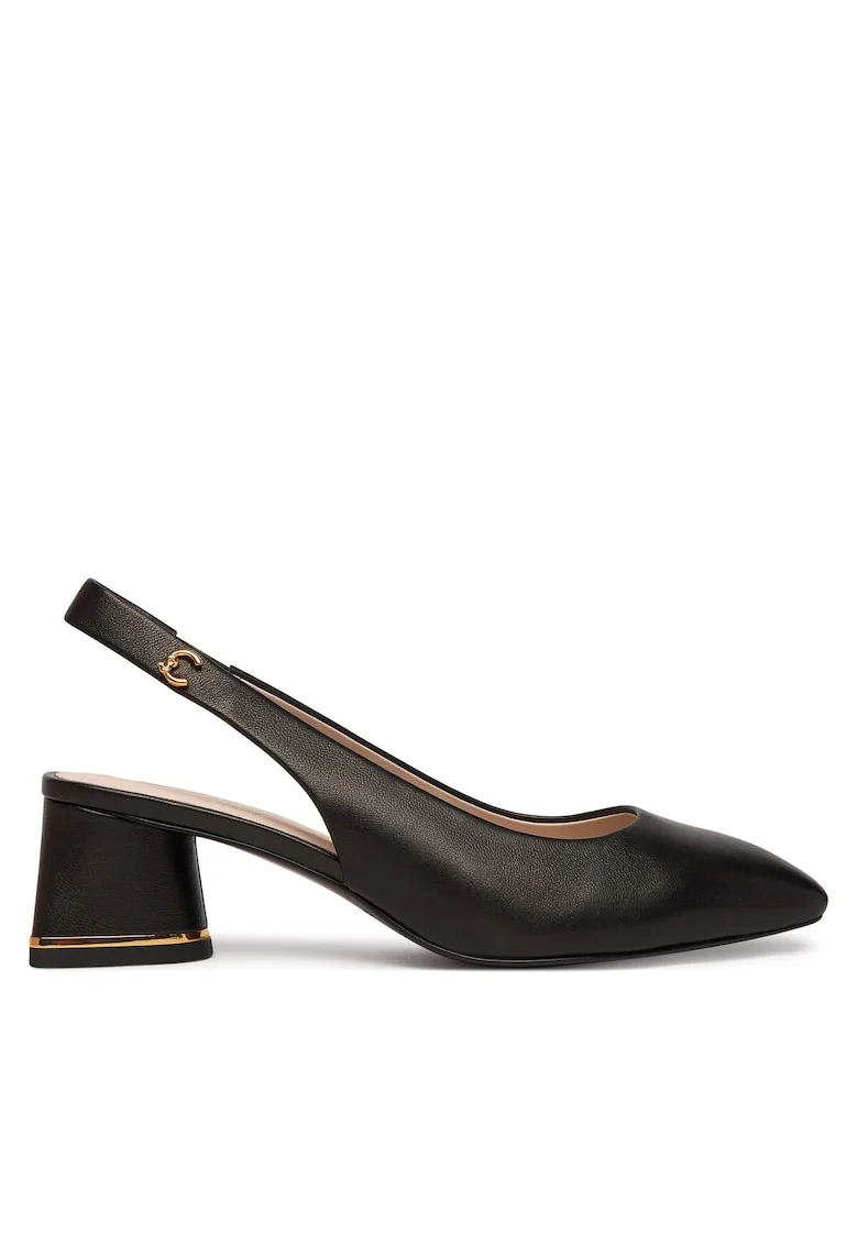 Pantofi dama,  piele naturala, negru,