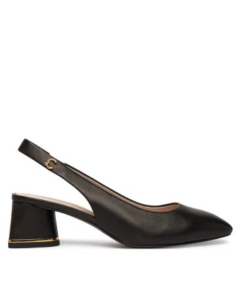 Pantofi dama,  piele naturala, negru,