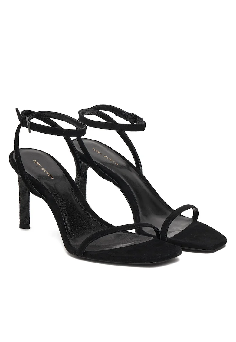 Sandale dama,  piele naturala, stiletto, negru