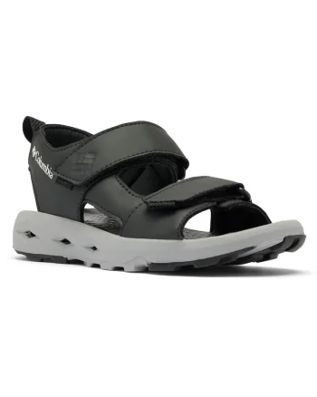 Sandale unisex,  piele ecologica, negru,