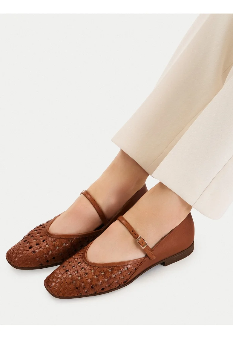 Sandale dama,  piele naturala, maro,