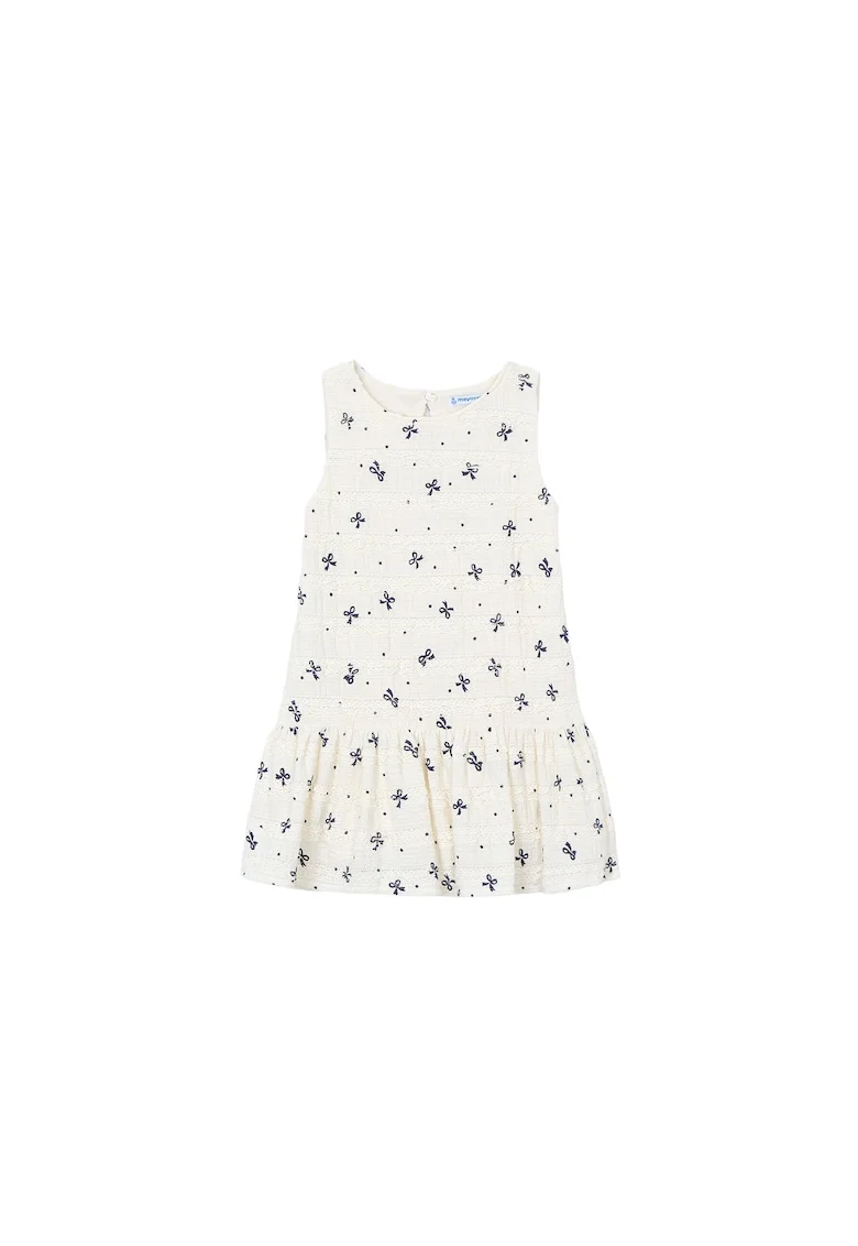 Rochie fete,  ecru, poliester, Ecru