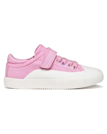 Tenisi copii,  velcro, roz, textil