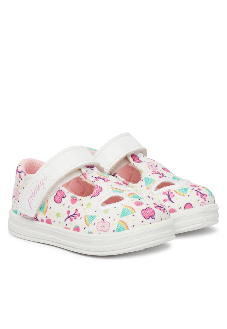 Pantofi fete 1355144,  Textil, Alb