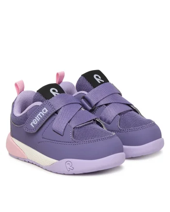 Adidasi copii,  velcro, violet, piele ecologica
