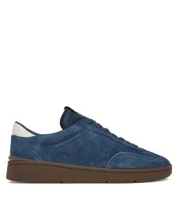 Tenisi barbati,  piele naturala, albastru, confortabil, elegant