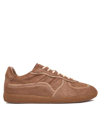 Tenisi dama,  piele naturala, maro, material sintetic,