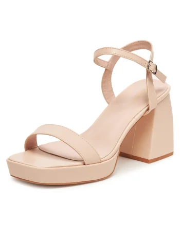 Sandale dama,  roz, material sintetic,