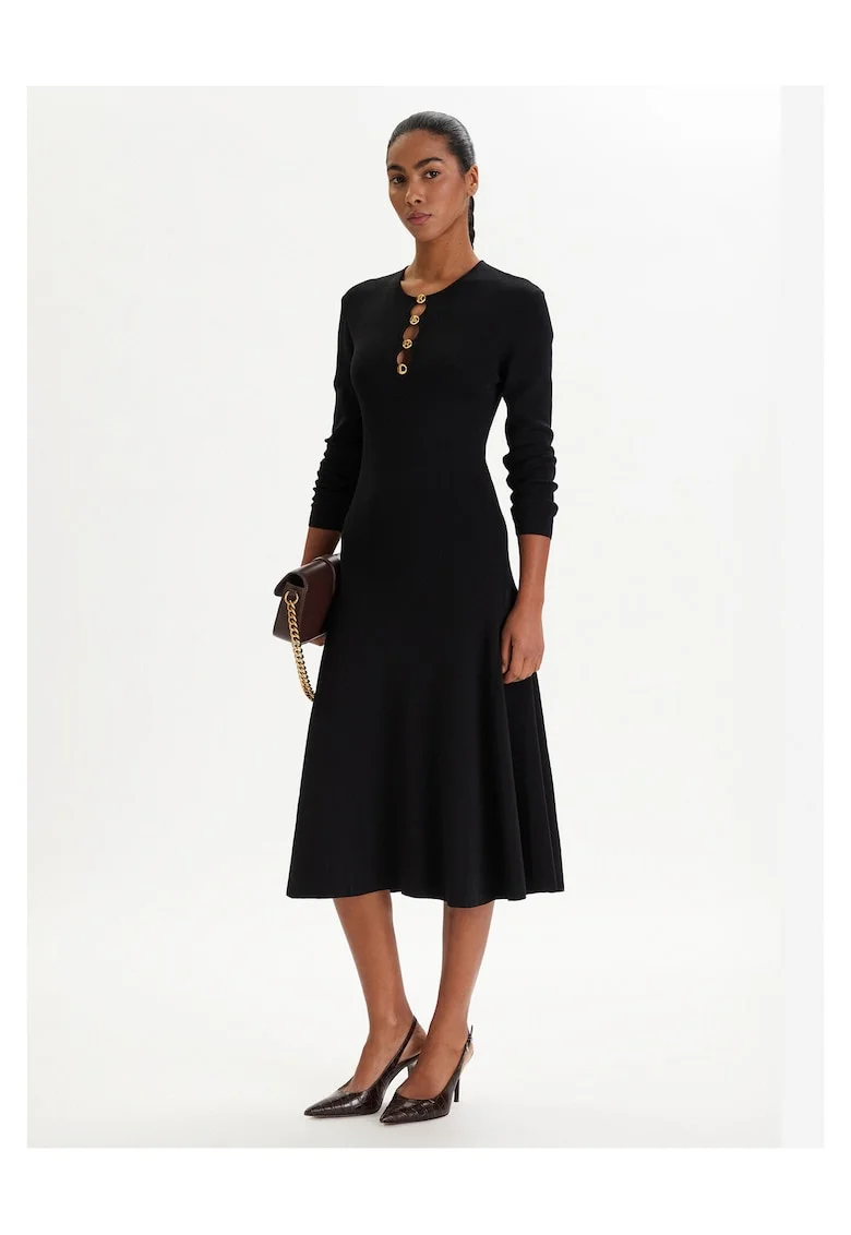 Rochie tricotata  neagra, Negru