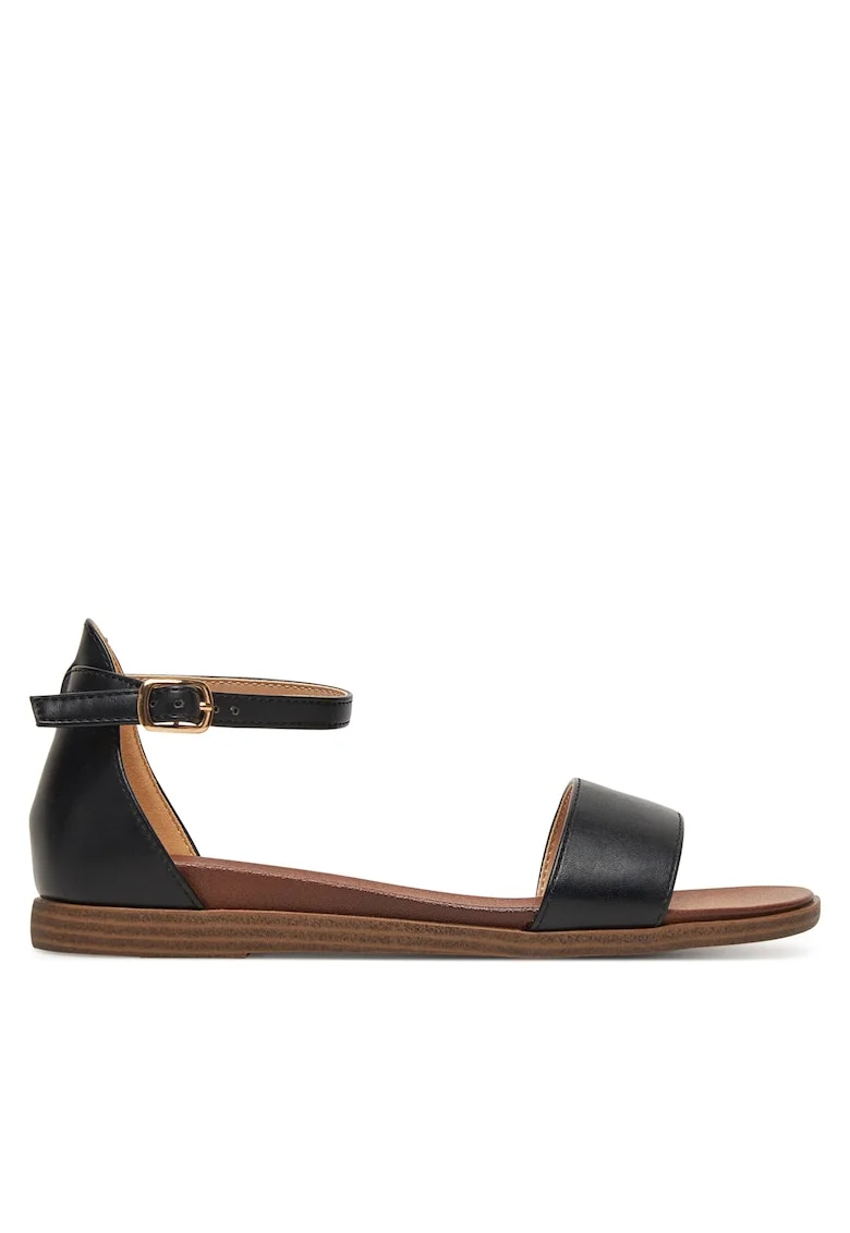 Sandale dama,  material textil, Negru
