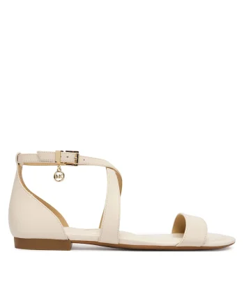 Sandale dama,  piele naturala, bej,