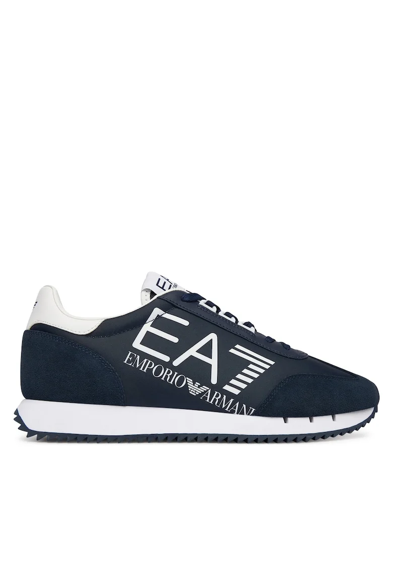 Tenisi barbati,  piele ecologica, albastru, design modern