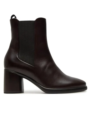 Botine dama,  piele naturala, maro,