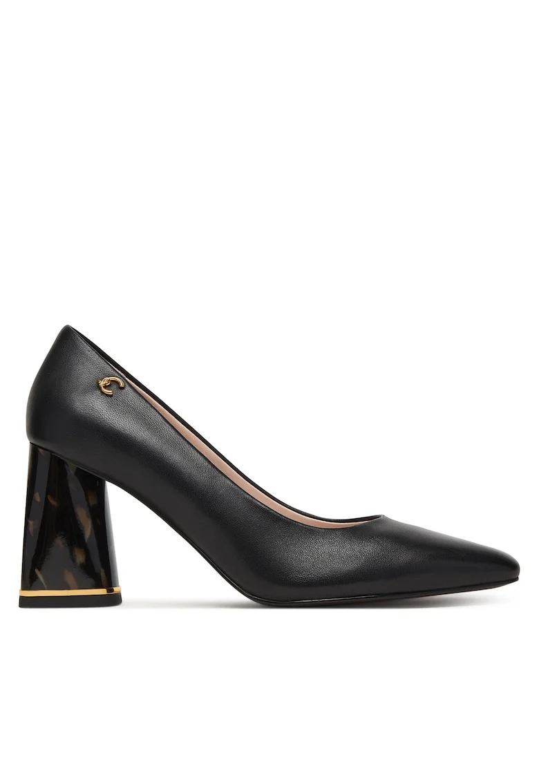 Pantofi de dama,  piele naturala, negru,