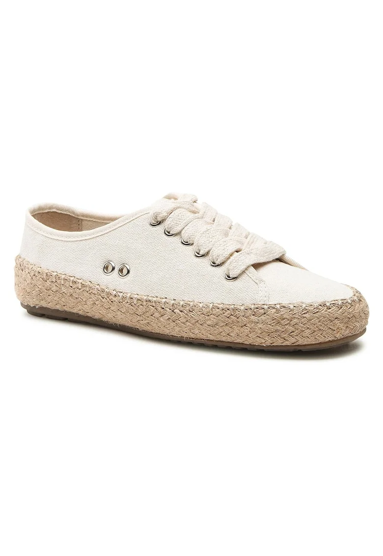 Espadrile femeie,  material sintetic, bej,